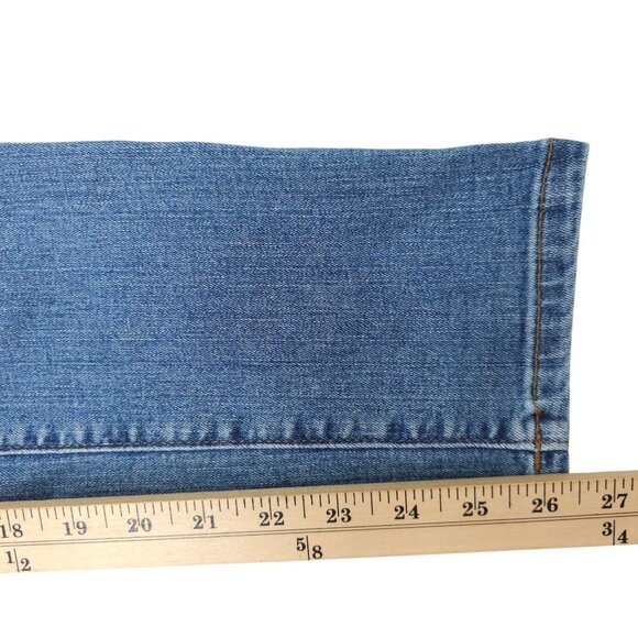 Loft Skinny Crop Mid Rise Jeans Womens Size 28/6 Medium Wash Denim - Picture 15 of 16